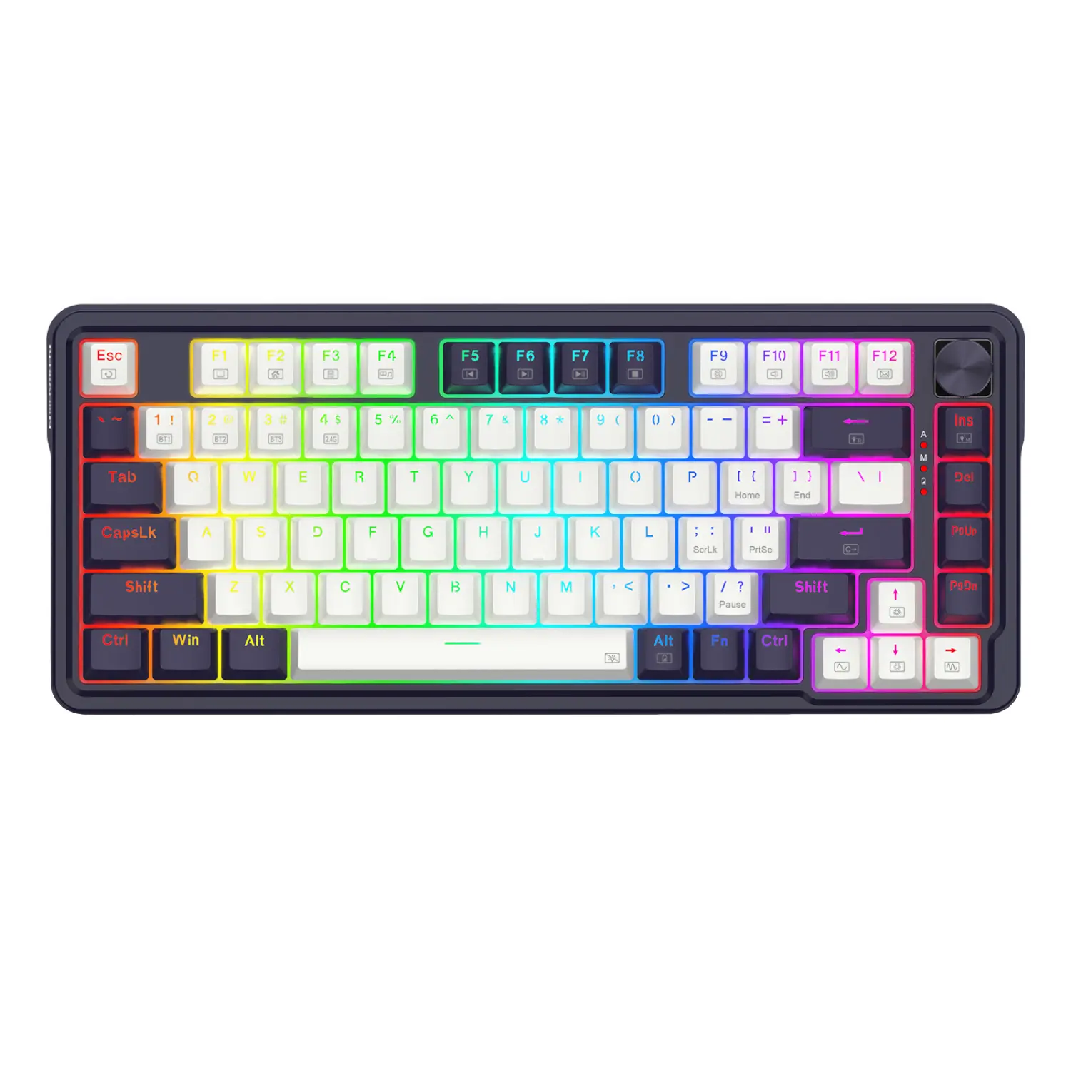 RD-K673WB-RGB-PRO REDRAGON-KB-MECH-UCAL-WRS-RGB-BK wr 01 Redragon UCAL K673 PRO Mechanical Wireless Gaming Keyboard - Black