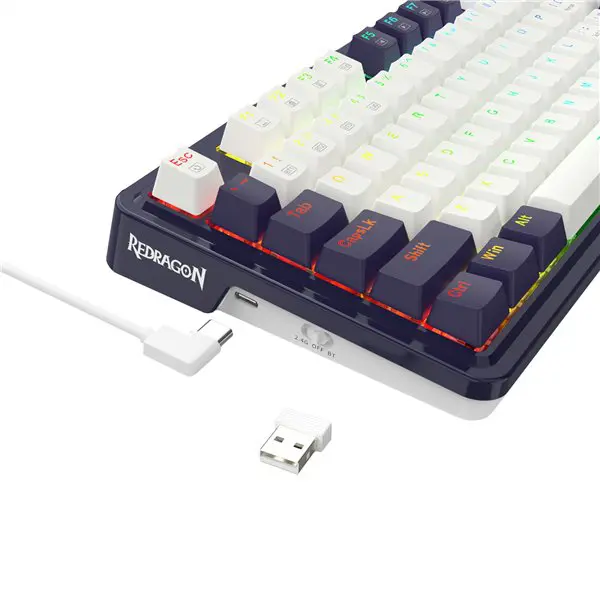 Redragon UCAL K673 PRO Mechanical Wireless Gaming Keyboard - Black