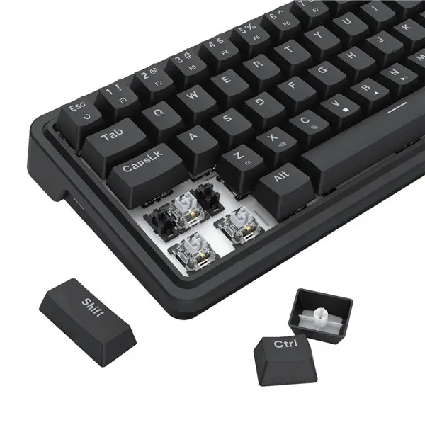 Redragon NOVA K709 65% Wired Gasket RGB Gaming Keyboard - Black