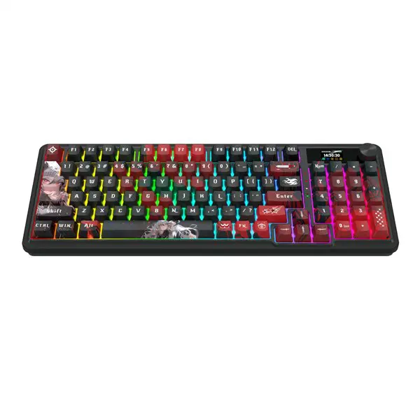 Redragon K719AK ARTEMIS PRO RGB Wireless LCD Mechanical Gaming Keyboard (Anime Edition)
