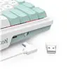Redragon K719WGB GALATIN RGB PRO Full sized Wireless Gaming Keyboard - White