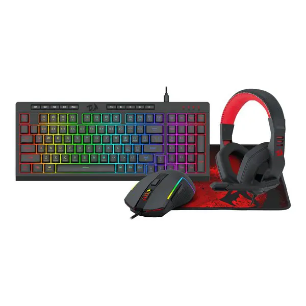 Redragon 4-in-1 Keyboard | Mouse | Mousepad | Headset Gaming Combo