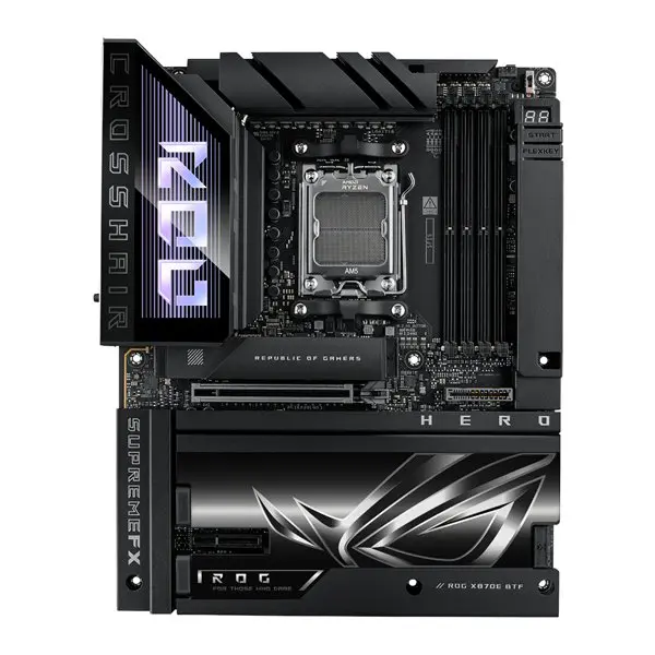 ASUS ROG CROSSHAIR X870E HERO BTF AMD AM5 ATX Gaming Motherboard