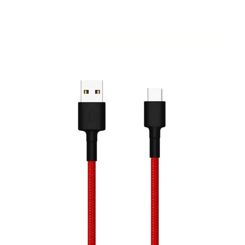 SJV4110GL wr 01 Xiaomi USB Type-C Braided 1m Cable - Red
