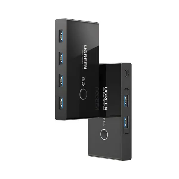 UGREEN USB 3.0 4-Port Switch Box, with 1.5m USB Cables