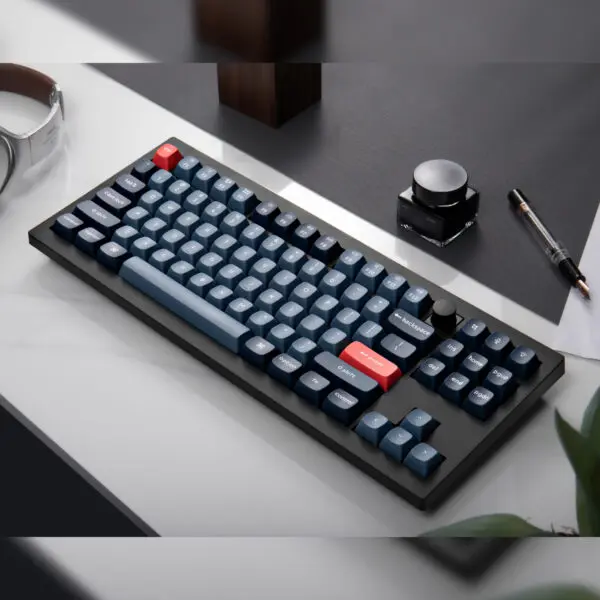 Keychron V3 Max QMK/VIA 80% Wireless Custom Mechanical Keyboard (Red Switch) – Carbon Black