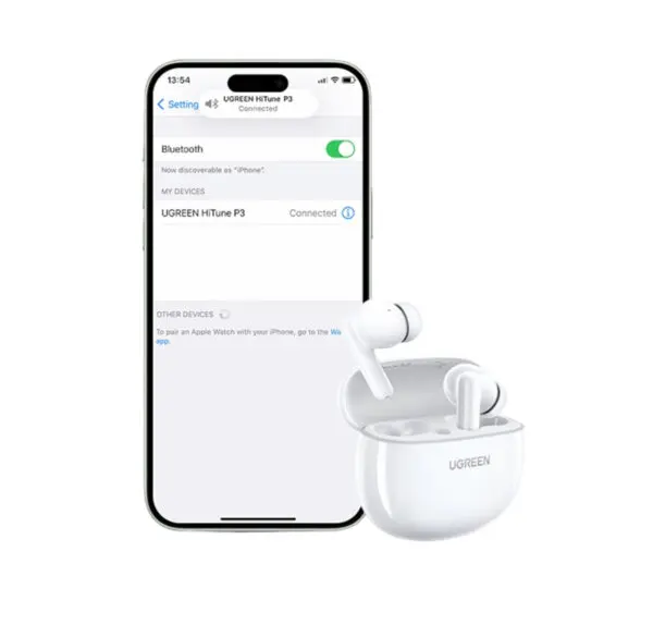 UGREEN HiTune P3 In-Ear Wireless Earbuds–White