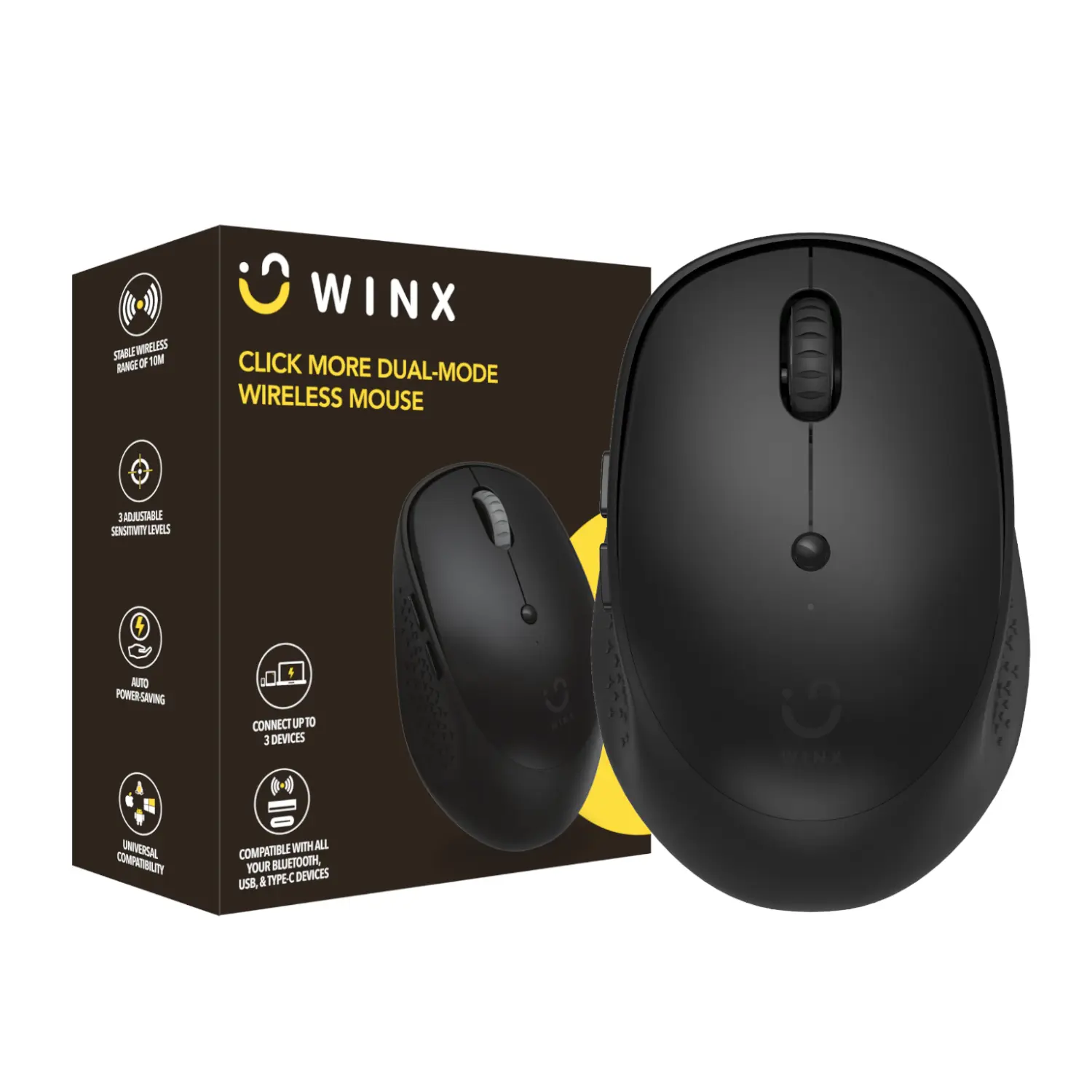 WX-KB113 WINX-CLICK-More-Dual-mode-Wireless-Mouse wr 01a WINX CLICK More Dual-Mode Wireless Mouse - Black