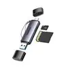 UGREEN CM185-50706 2-in-1 OTG Card Reader | Type-C | USB-A - Silver