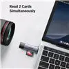 UGREEN CM185-50706 2-in-1 OTG Card Reader | Type-C | USB-A - Silver