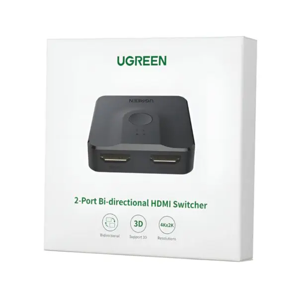 UGREEN CM217-50966 2-in-1 Bi-Directional 4K HDMI Switcher - Black