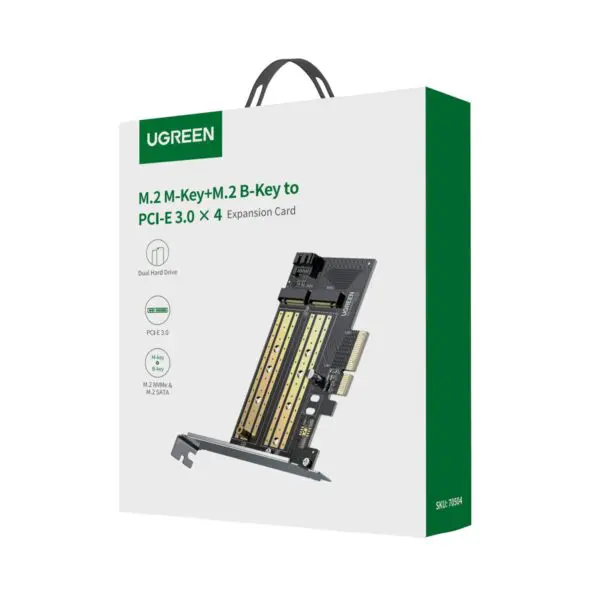 UGREEN CM302 M.2 M/B-Key to PCI-E 3.0 Expansion Card