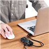 UGREEN USB Type-A Male to Ethernet Adapter with 3-Port USB Hub – Black