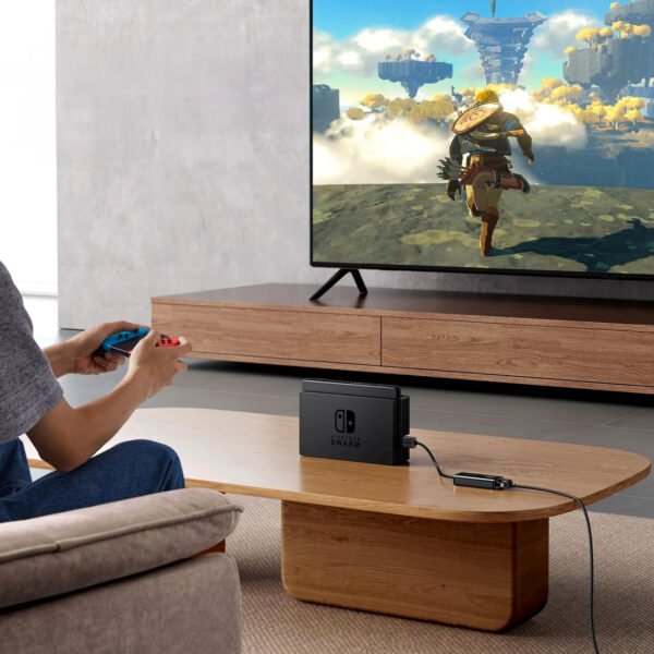 UGREEN USB Type-A Male to Ethernet Adapter with 3-Port USB Hub – Black