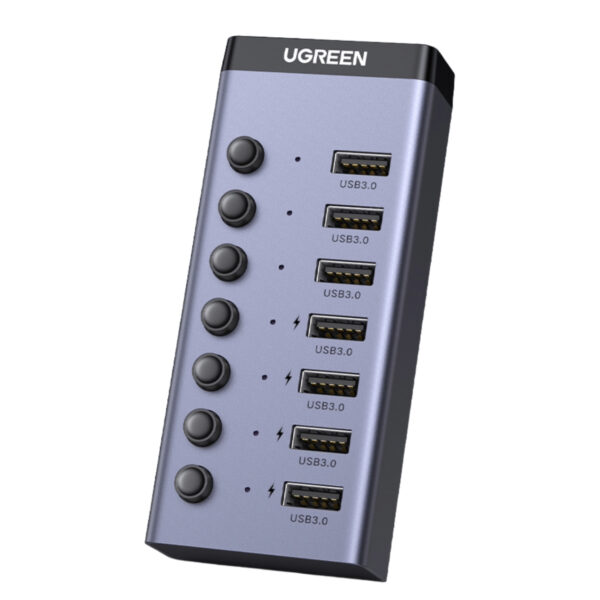 UGREEN 7 in 1 USB 3.0 Hub-Grey
