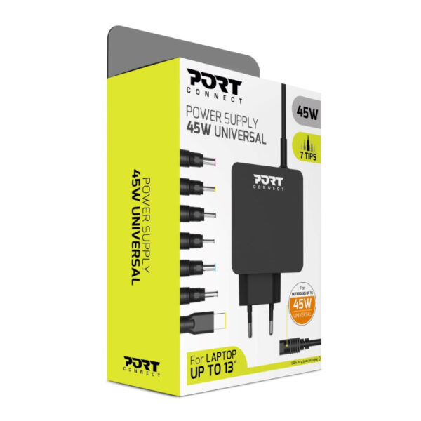 Port Connect 45W Universal Notebook Adapter