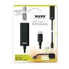 Port USB Type-C to RJ45 5Gbps 30cm Adapter - Black