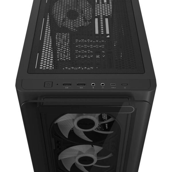Asus A23 PLUS ARGB Micro-ATX Gaming Chassis - Black