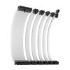 Antec 300mm Sleeved Braided Power Extension Cable Kit – White
