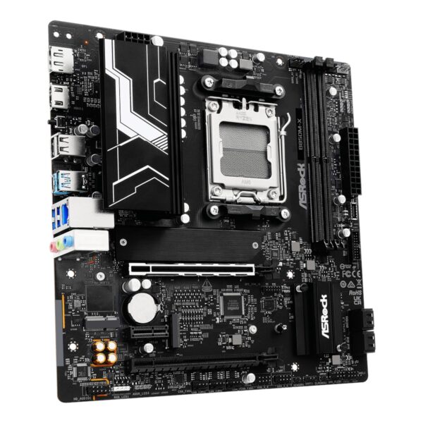 ASRock B850M-X WiFi AM5 Micro ATX Motherboard (DDR5, PCIe 5.0, Wi-Fi 6E)