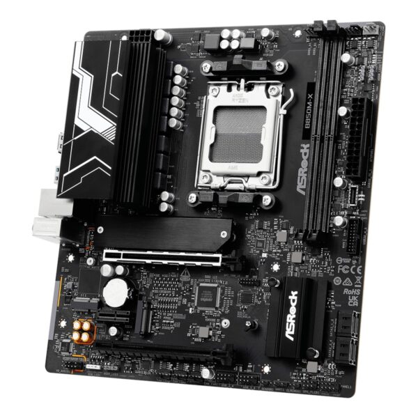ASRock B850M-X WiFi AM5 Micro ATX Motherboard (DDR5, PCIe 5.0, Wi-Fi 6E)