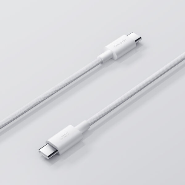 Xiaomi 3A Braided USB Type-C to USB Type-C Cable 1M - White