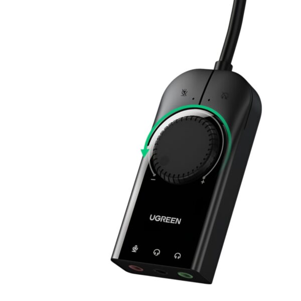 UGREEN CM129-40964 USB-A to 3.5mm External Stereo Sound Adapter - Black