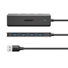 UGREEN 4-in-1 USB 3.0 Hub - High-Speed 5Gbps Data Transfer - Grey