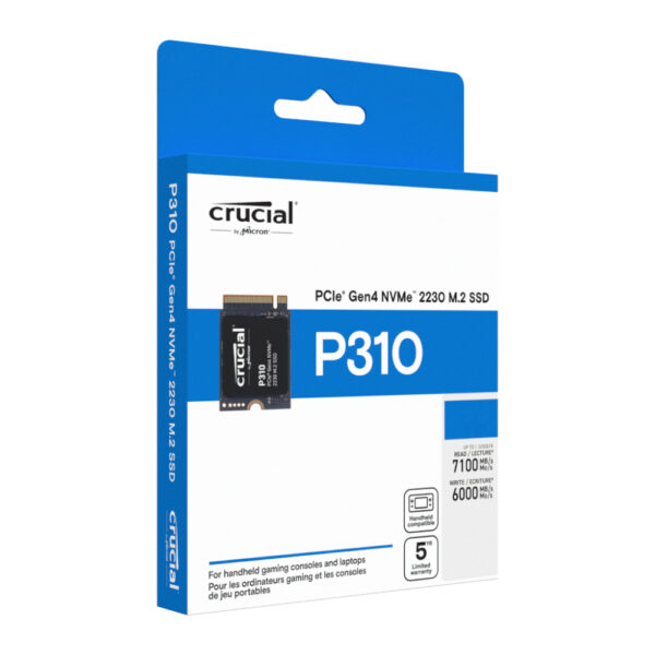Crucial P310 2TB PCIe Gen4 2230 NVMe M.2 SSD