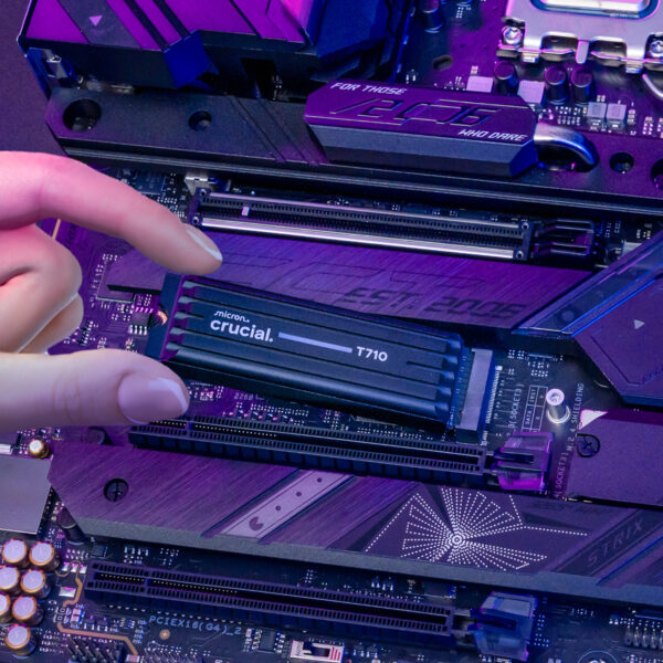 Crucial T710 2TB M.2 NVMe Gen5 NAND SSD with Heatsink