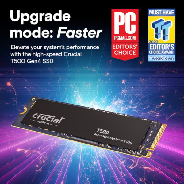 Crucial T500 4TB M.2 NVMe Gen4 NAND SSD