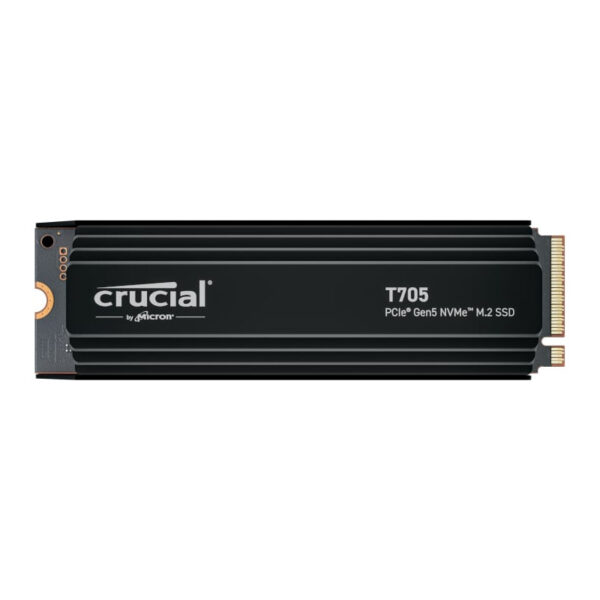 Crucial T705 4TB M.2 NVMe Gen5 with Heatsink NAND SSD