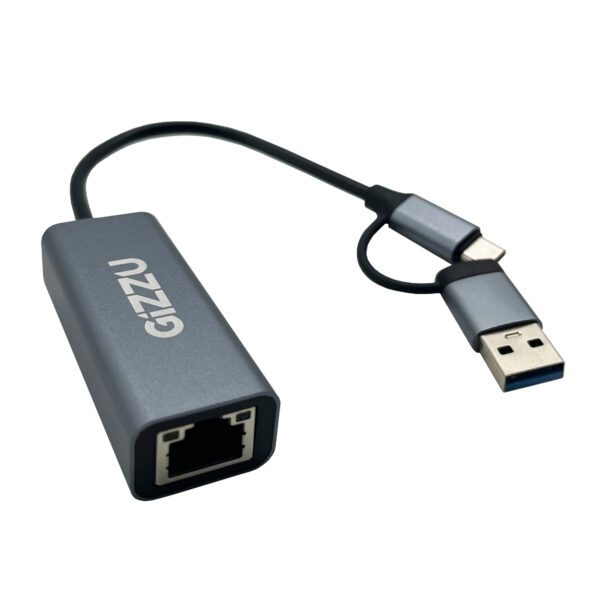 Gizzu High Speed Type-C/A to Gigabit Adapter Poly