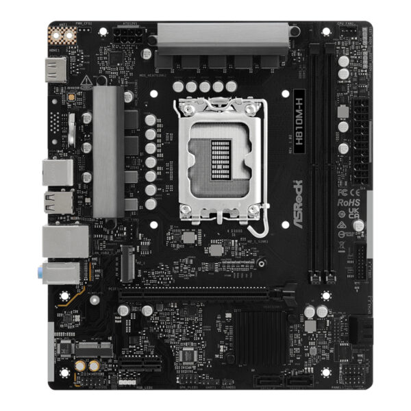ASRock H810M-H Intel LGA1851 Micro ATX Motherboard - Black
