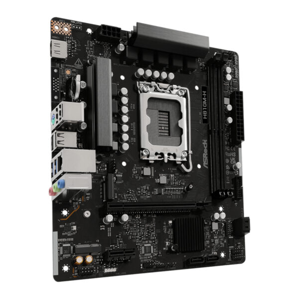 ASRock H810M-H Intel LGA1851 Micro ATX Motherboard - Black