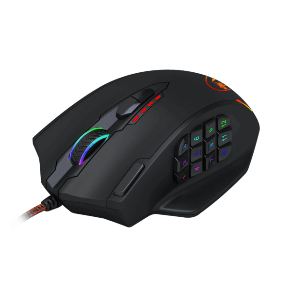 REDRAGON IMPACT 12400DPI MMO Gaming Mouse - Black