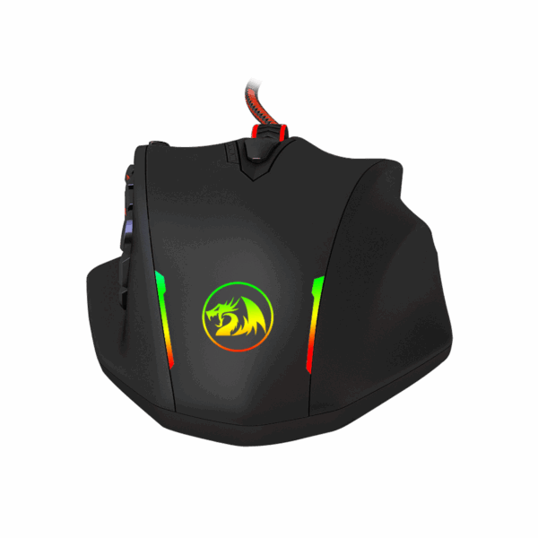 REDRAGON IMPACT 12400DPI MMO Gaming Mouse - Black