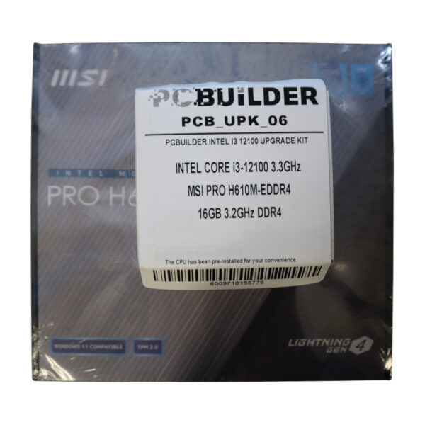 PCBuilder Intel Core i3-12100 LEVEL UP Core Upgrade Kit