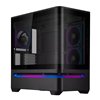 Asus Prime AP202 ARGB Curved Tempered Glass Micro-ATX Chassis – Black