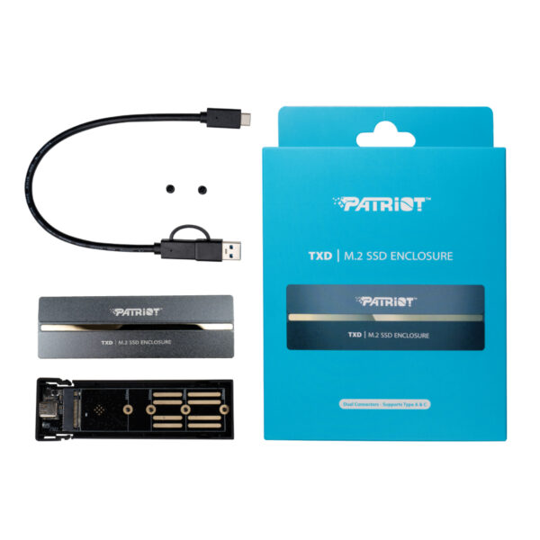 Patriot TXD PCIe M.2 2280 USB 3.2 Gen2 SSD Enclosure - Grey