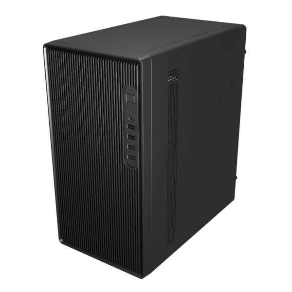 FSP S120 M-ATX Mid Tower Desktop Chassis - Black