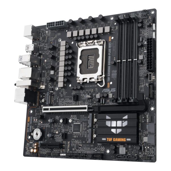 Asus TUF Gaming B860M-Plus Wi-Fi M-ATX Motherboard – Intel LGA1851, DDR5, PCIe 5.0. Wi-Fi 7