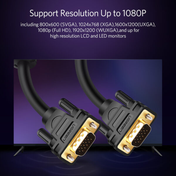 UGREEN VG101 VGA Male to Male Cable 1.5M
