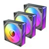 Antec VISION PWM 120mm ARGB Reverse Infinity Mirror Case Fan 3 Pack Black