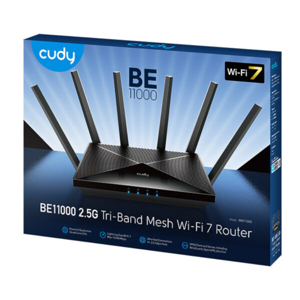 Cudy BE11000 Wi-Fi7 Gigabit Mesh Router