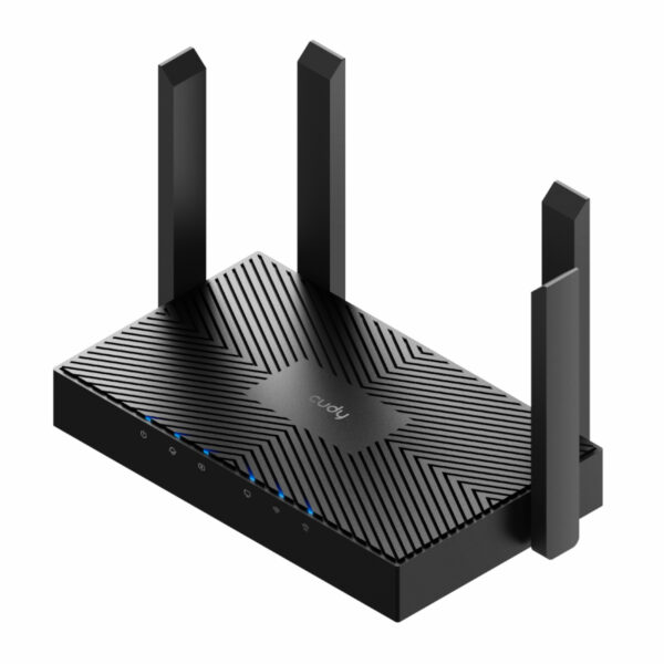 Cudy AX3000 5-Port Gigabit Dual-Band Wi-Fi 6 Mesh Router – Black