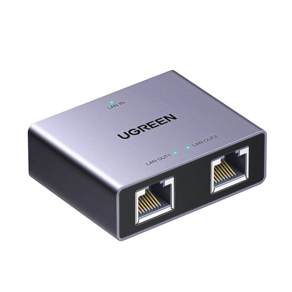 UGREEN 1-to-2 Gigabit Ethernet Splitter, 1000Mbps LAN Network Adapter