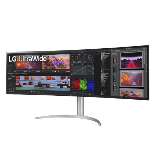 49WQ95C wr 2 LG UltraWide 49" Dual-QHD IPS Curved Monitor 144Hz with USB-C incl Speakers