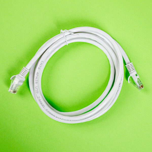GCPCAT6020-WH wr 05a Gizzu Cat6 UTP Fly Lead Ethernet Network Cable 2m – White