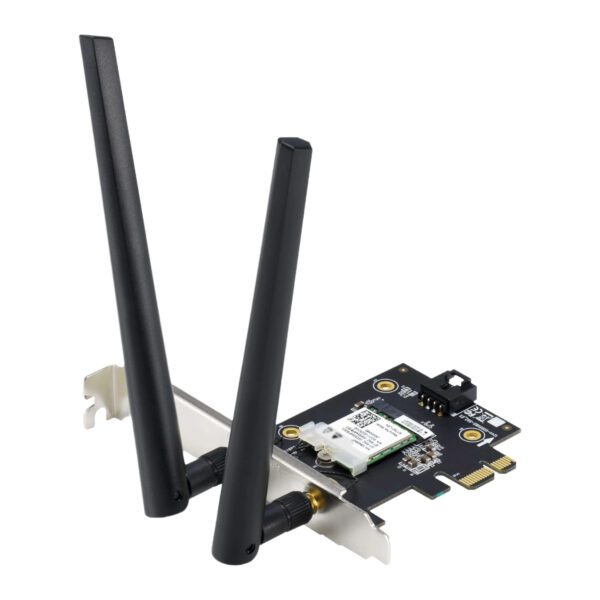 PCE-AX1800 ASUS-AX1800-Wi-Fi-6-Dual-Band-PCIe-Adapter wr 01a ASUS AX1800 Wi-Fi 6 Dual-Band PCIe Adapter